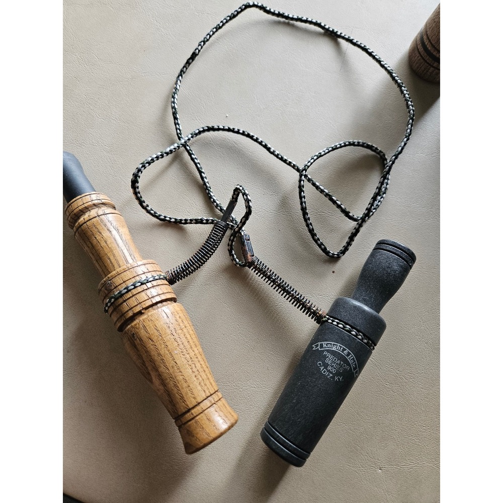 Knight & Hale Predator Series 900 Game Call Set Brown Black Wood Composite 2pc